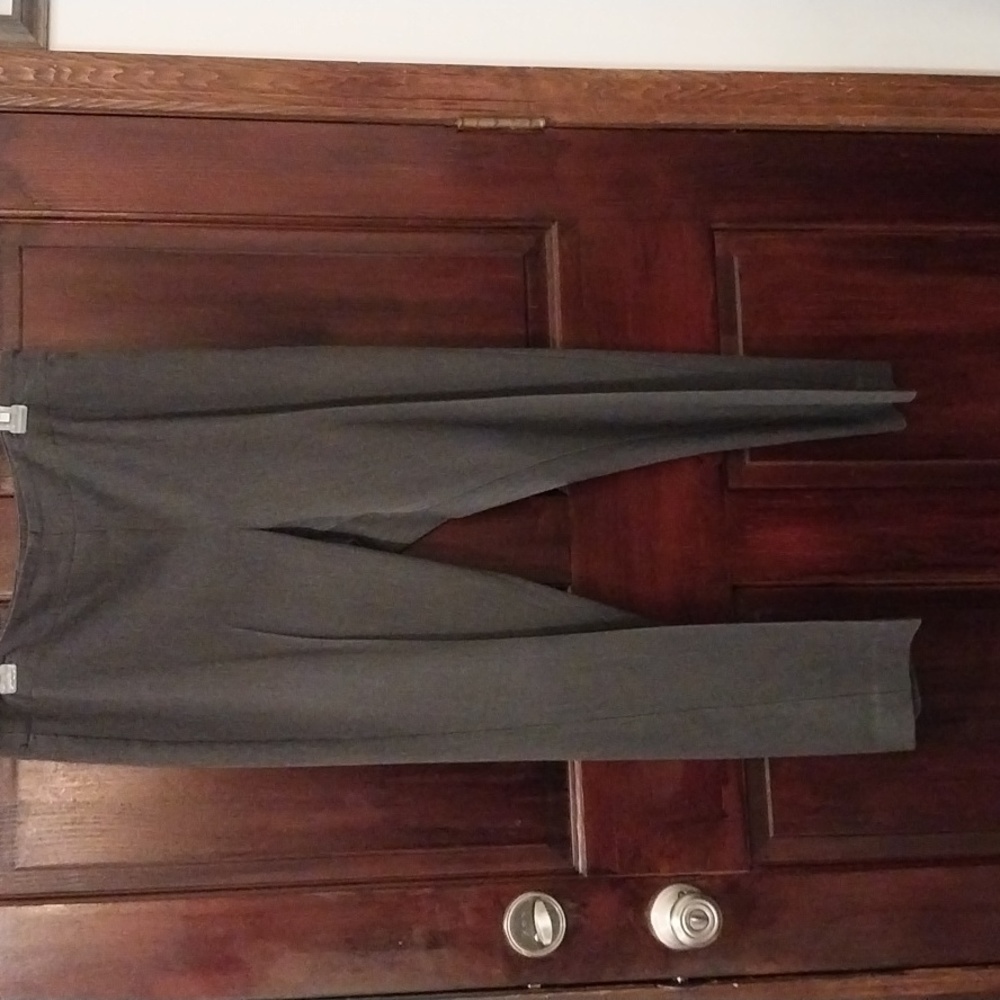 TALBOTS CHARCOAL GREY DRESS SLACKS, SZ 12 PETITE